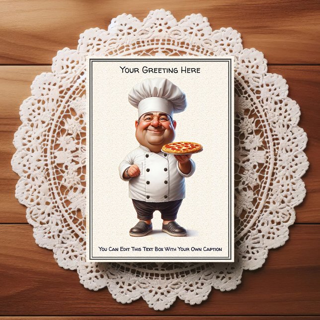 Postal Customizable Any Occasion Cooking / Chef Postcard (Subido por el creador)