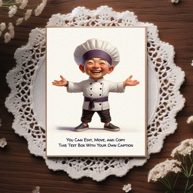 Postal Customizable Any Occasion Cooking / Chef Postcard (Subido por el creador)