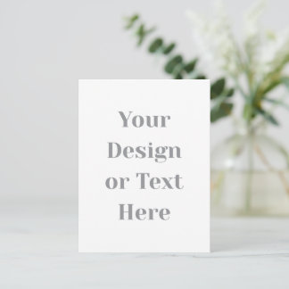 Postal Customizable Your Design or Text Here Personalized