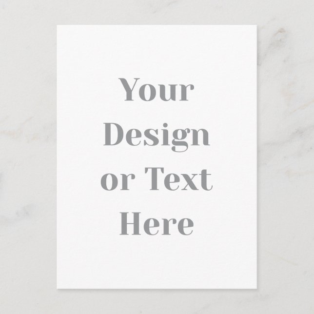 Postal Customizable Your Design or Text Here Personalized (Anverso)