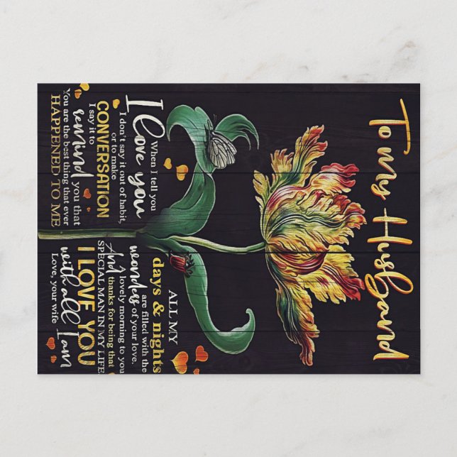 Postal Customized Gift For Husband | Best gift for man (Anverso)