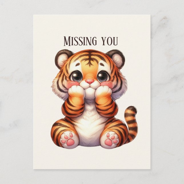 Postal Cuta Te falta tigre (Anverso)