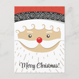 Postal Cuta vintage Santa Clause Face