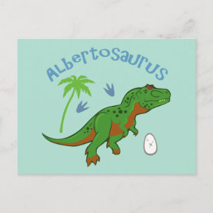 Postal Cute Albertosaurus