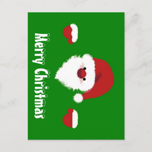 Postal Cute alegre navidad personalizado (Anverso)