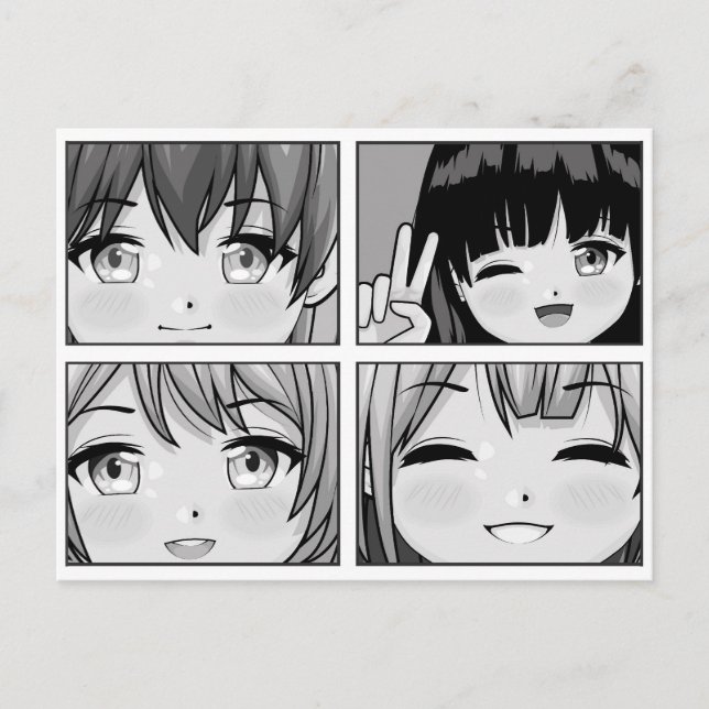 Postal Cute Anime (Anverso)