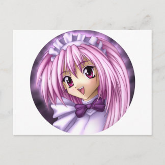 Postal Cute Anime Chica Maid