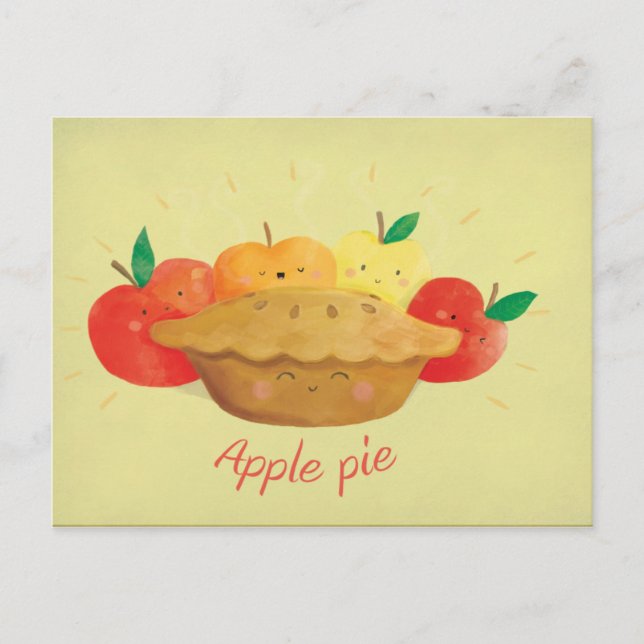 Postal Cute Apple Pie (Anverso)