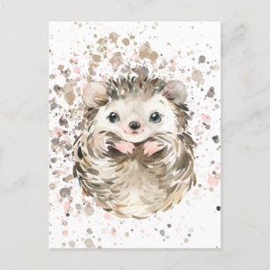 Postal Cute Baby Hedgebog