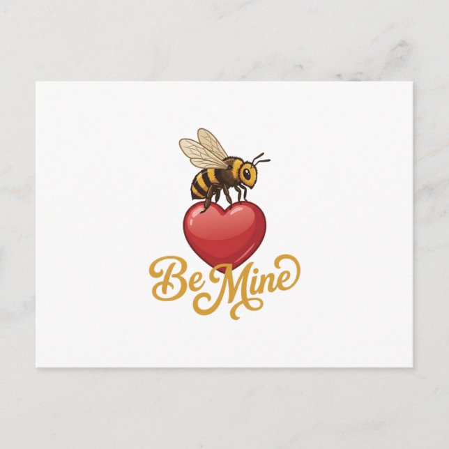 Postal Cute Be Mine Honeycomb (Anverso)