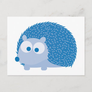 Postal Cute Blue Hedgehog