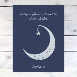 Postal Cute Boho Kawaii Moon
