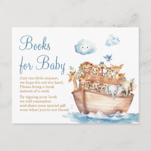 Postal Cute Boy Noah's Ark Libros de Baby Shower para beb
