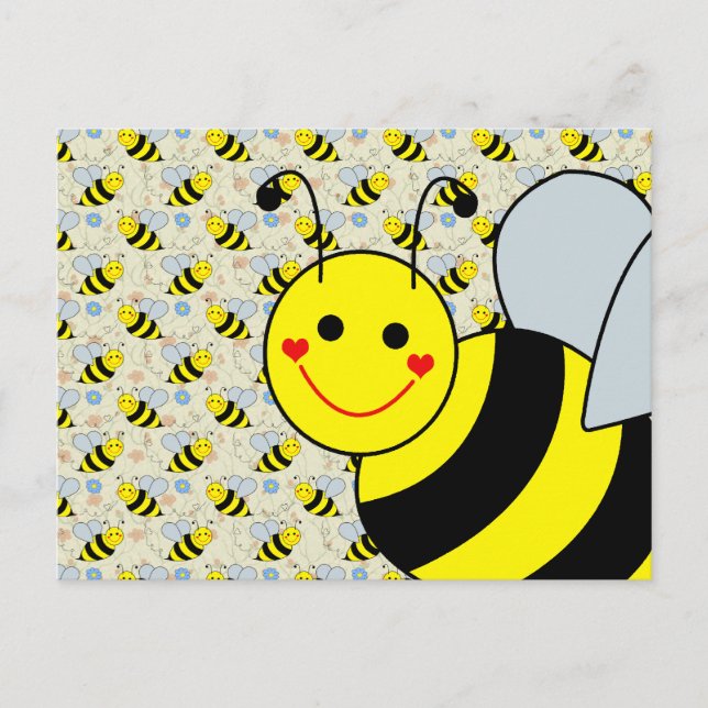 Postal Cute Bumble Bee (Anverso)