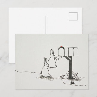 Postal Cute Bunnies busca correo