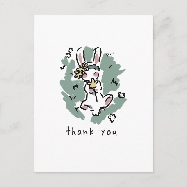 Postal Cute bunny✨️ (Anverso)