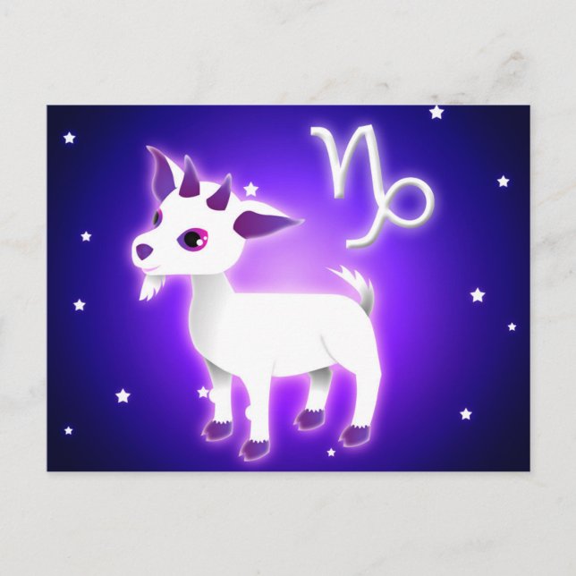 Postal Cute Capricorn Zodiac (Anverso)