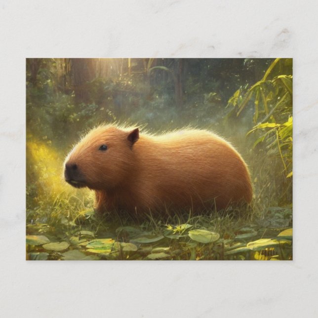 Postal Cute Capybara (Anverso)
