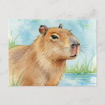 Postal Cute Capybara