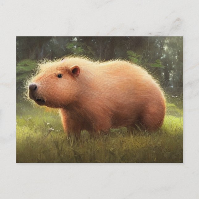Postal Cute Capybara (Anverso)