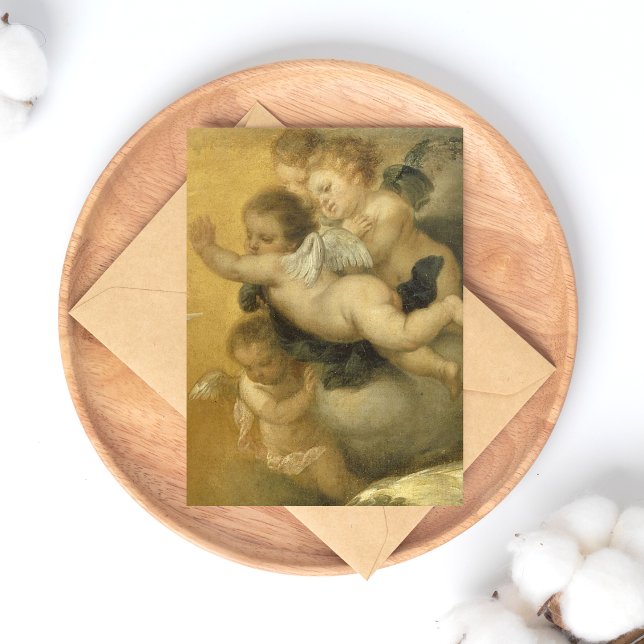 Postal Cute Cherubs, detalle de la anuncio - Bella Artes (Subido por el creador)