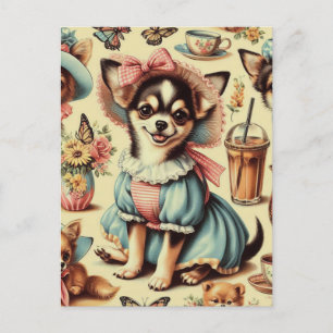 Postal Cute Chihuahua Puppy Pintura