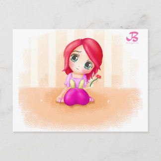 Postal Cute Cindy Anime Manga Chibi Colorful