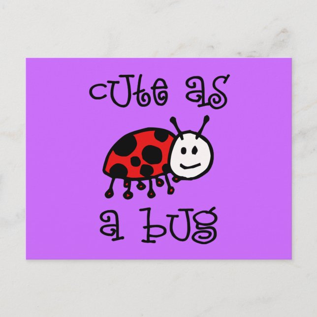 Postal Cute como un error (Anverso)