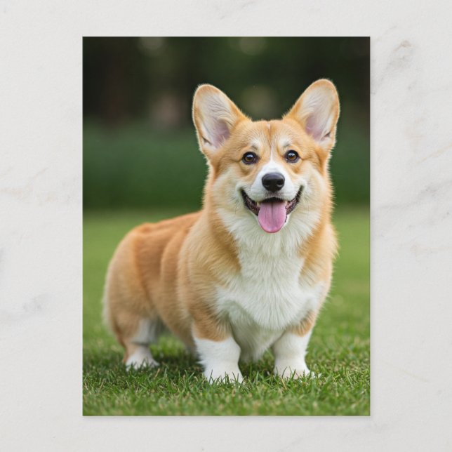 Postal Cute Corgi Welsh Corgi Queen Postcard (Anverso)