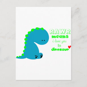 Postal Cute Dinosaur RAWR