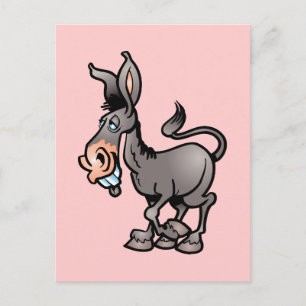 Postal Cute Donkey