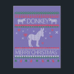 Postal Cute Donkey Ugly Sweater Christmas Holiday Winter<br><div class="desc">Cute Donkey Ugly Sweater Christmas Holiday Winter</div>