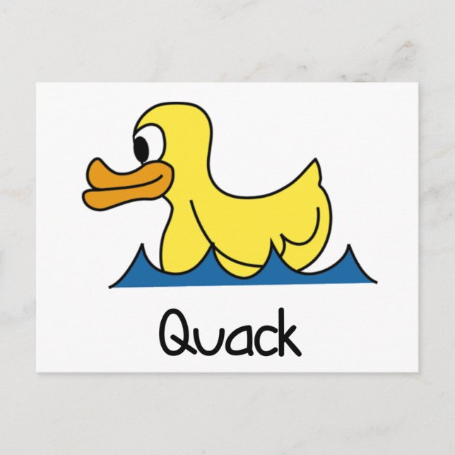 Postal Cute Duck (Anverso)