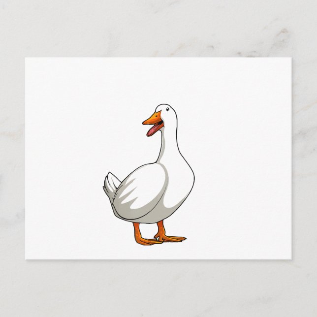 Postal Cute Duck Design Men Waterfowl Mascota Pato Lover (Anverso)