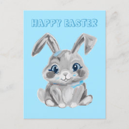 Postal Cute Easter Bunny Kindergarten Maestros Blue Boys