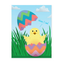 Cute Easter Egy Chick Hatch