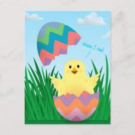 Postal Cute Easter Egy Chick Hatch