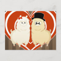 Cute Fancy Alpaca Pareja con