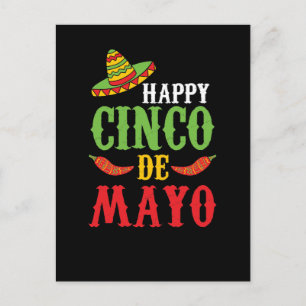 Postal Cute feliz Cinco De Mayo
