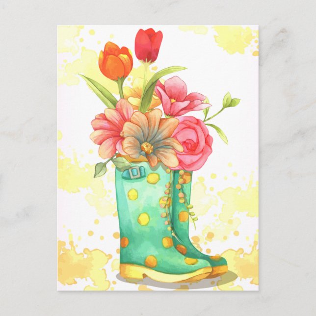 Postal Cute Floral (Anverso)