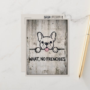 Postal Cute French Bulldog Viaje