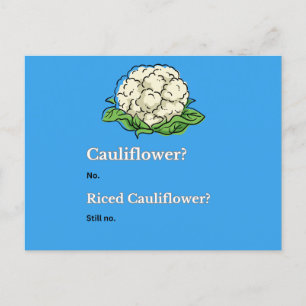 Postal Cute Funny Cauliflower