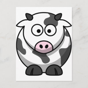 Postal Cute Funny Cow
