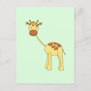 Postal Cute Giraffe. Personalizado.