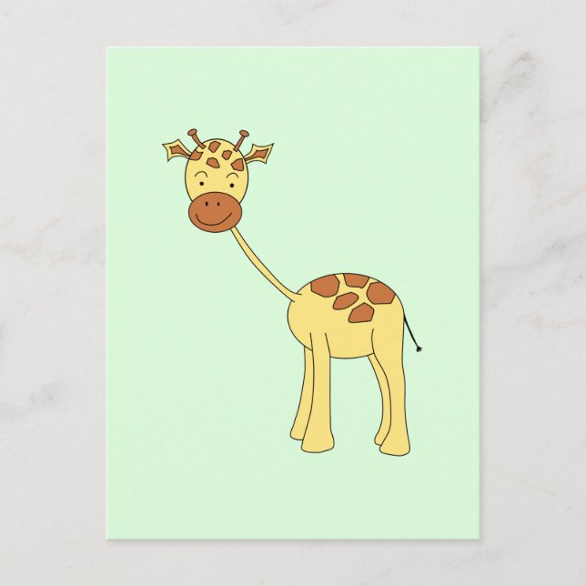 Postal Cute Giraffe. Personalizado. (Anverso)