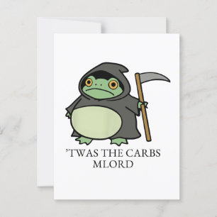Postal Cute Grim Reaper Frog – Fue los Carbs M'Lord