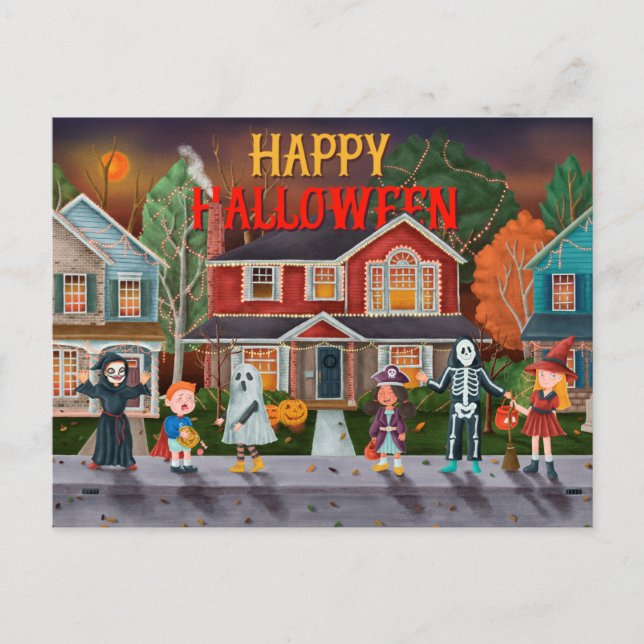 Postal Cute Halloween (Anverso)