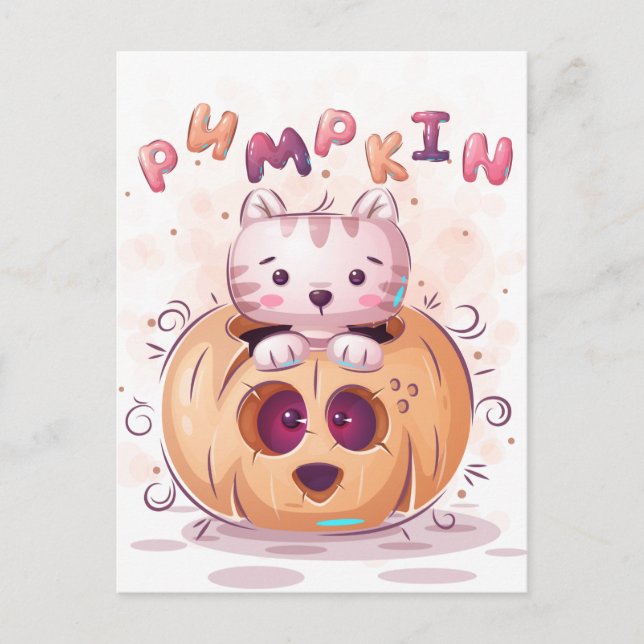 Postal Cute Halloween (Anverso)