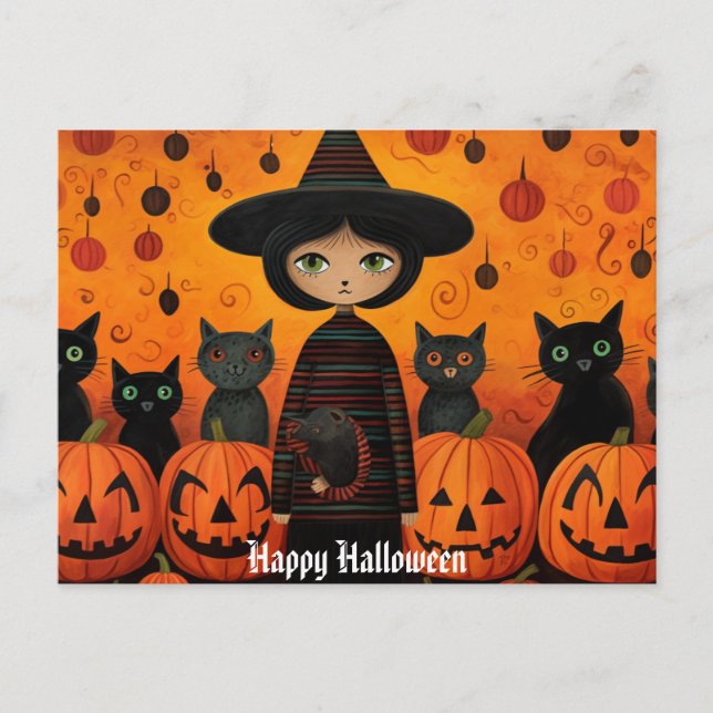 Postal Cute Halloween 3 (Anverso)