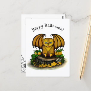 Postal Cute Halloween Bat